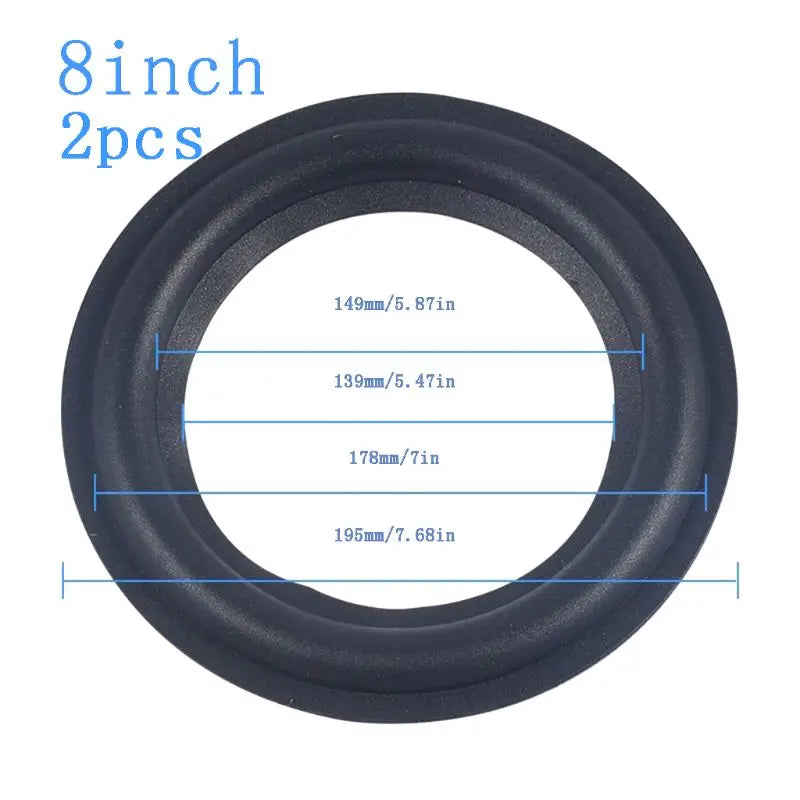 DIY Speaker Surround Repair Kit - 2pcs Rubber Edge Replacement