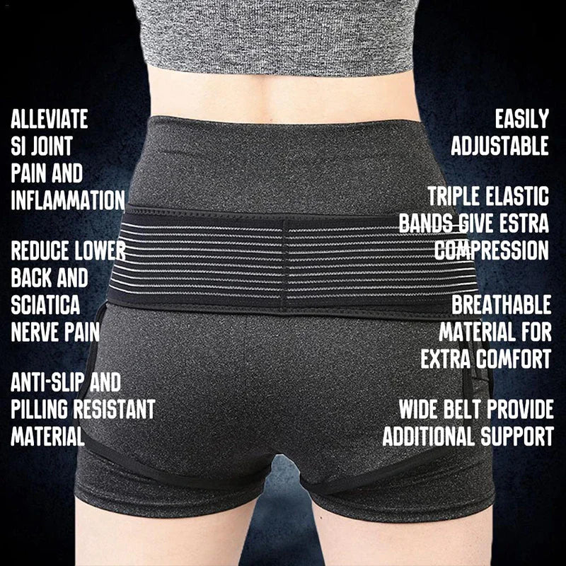 Sacroiliac Hip Belt - Lower Back Support for Pain Relief
