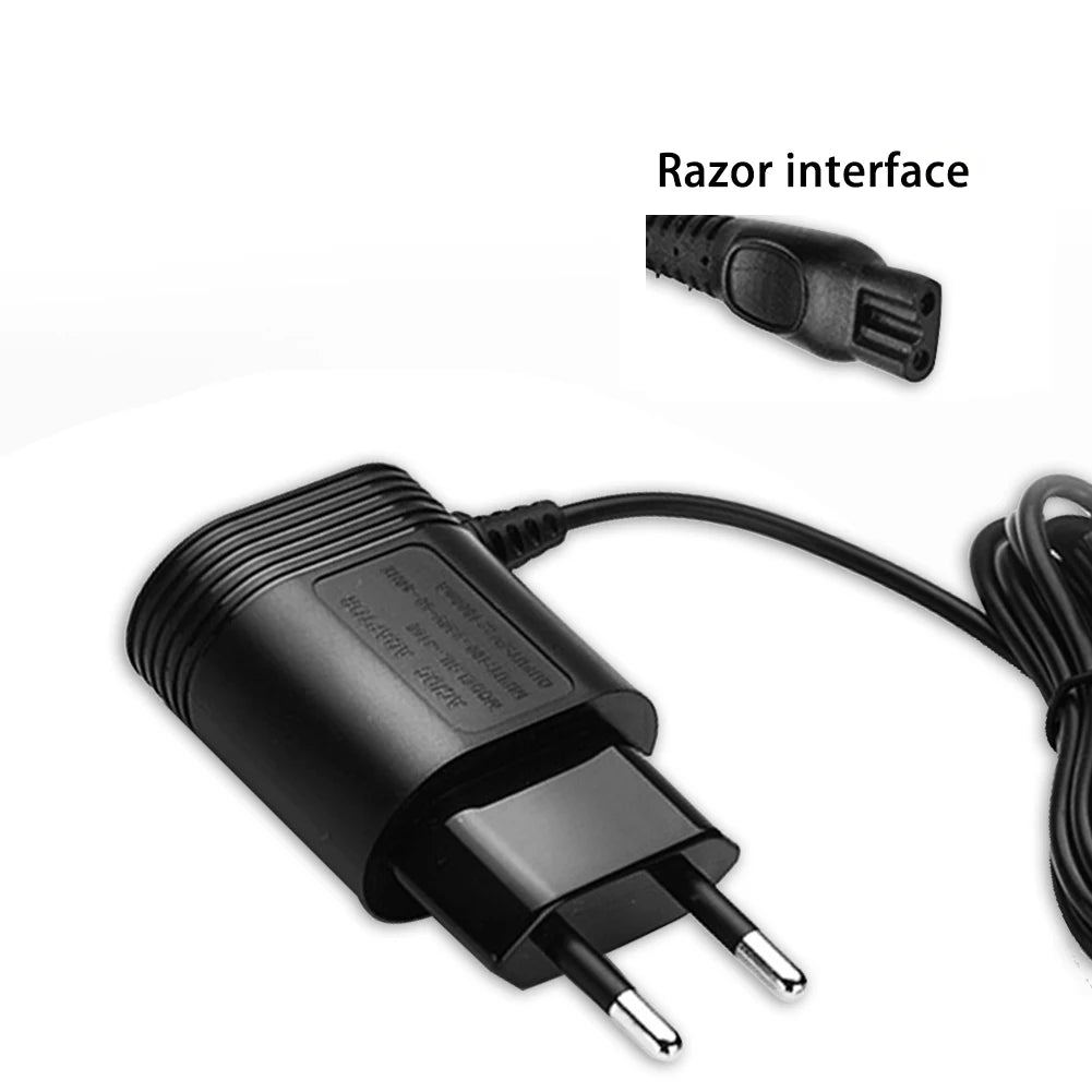 Philips-Compatible Electric Shaver Adapter Charger - EU Plug