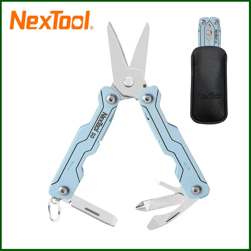 NexTool 8-in-1 Mini Sailor Scissors Pocket Multitool for Everyday Use