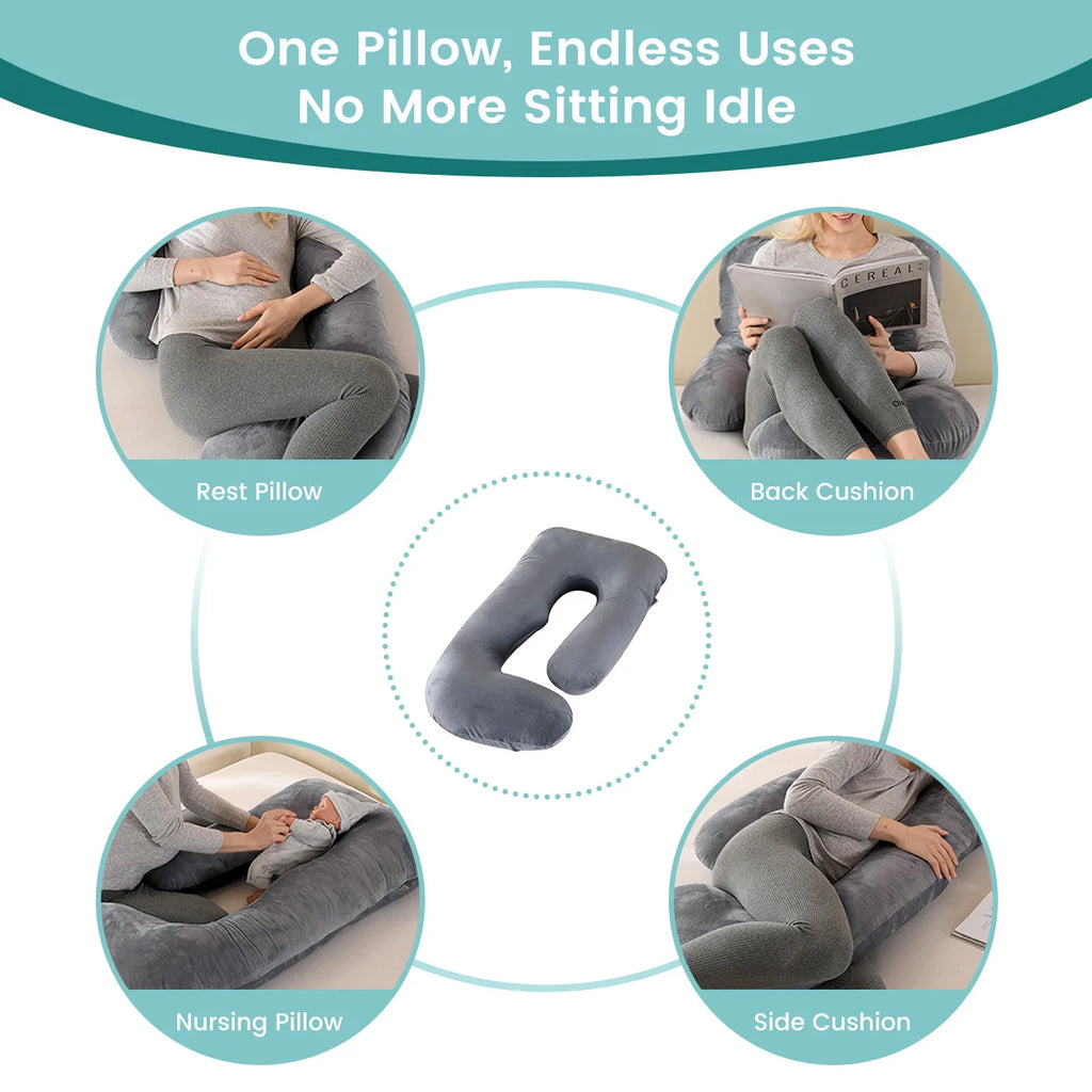 G-Shape Maternity Pillow - Ultimate Full Body Support for Expecting Moms