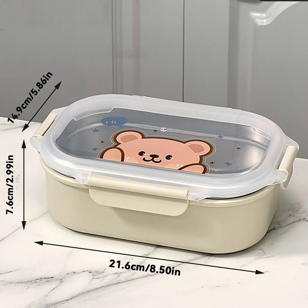 900ml Stainless Steel Leak-proof Lunch Box – Eco-Friendly & Microwave Safe