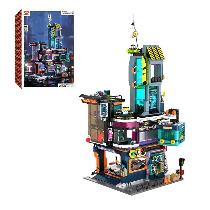 2098PCS Cyberpunk City Building Blocks Set - Creative Modular Design