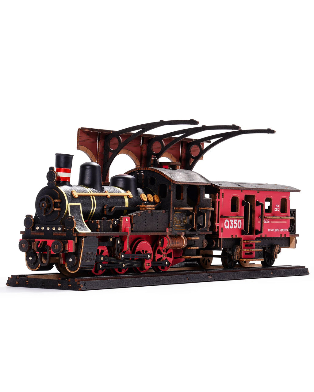 Robotime 3D Wooden Steam Train Puzzle - Engaging Craft Challenge