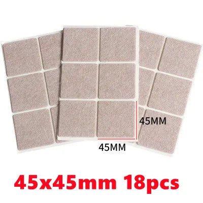 3mm Thick Felt Chair Leg Pads - Mute & Non-Slip Furniture Protectors