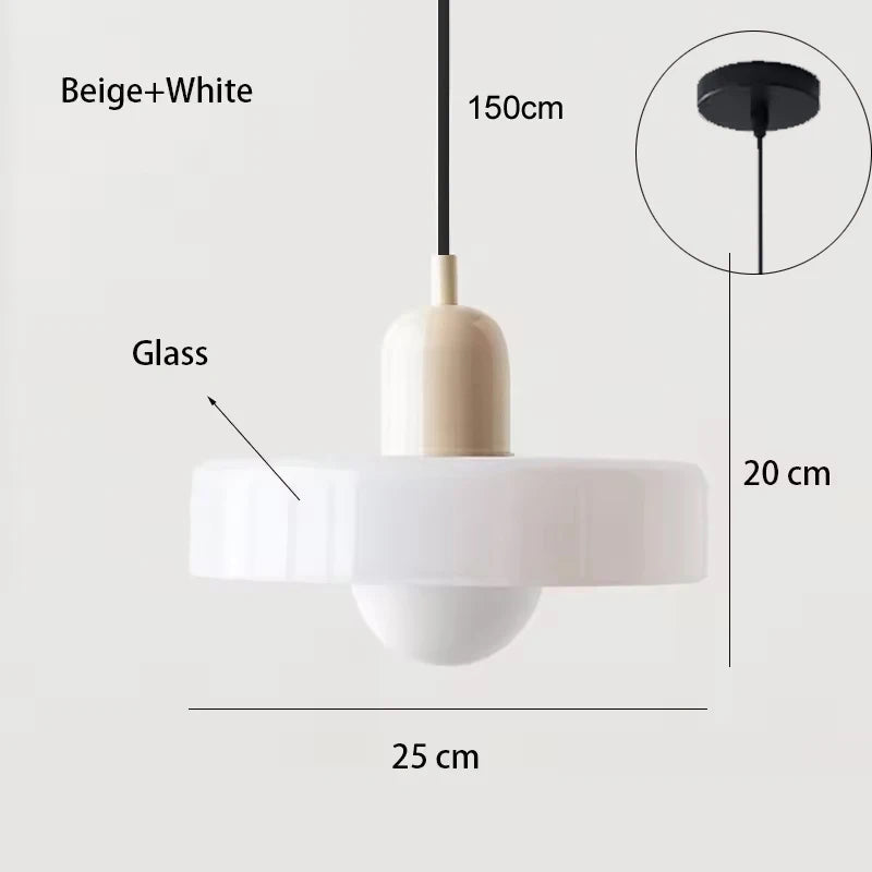 Stylish Modern Glass Pendant Light for Home & Dining Spaces