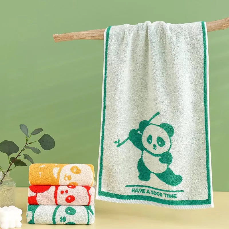 Soft Cartoon Hand Towel for Kids - Quick-Dry Cotton 25x50cm