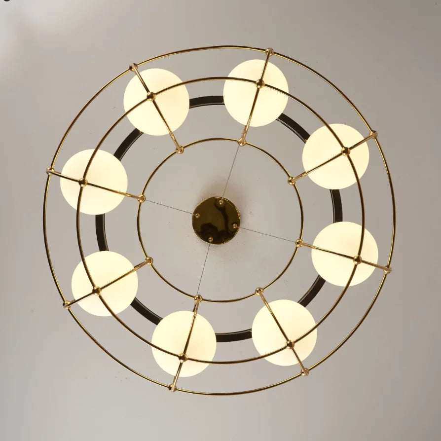 Nordic Modern Minimalist Glass Ball LED Pendant Chandelier Lighting