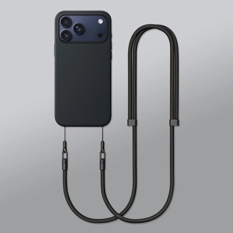 iPhone Air 17 Pro Max Multifunctional Crossbody Phone Case & Lanyard