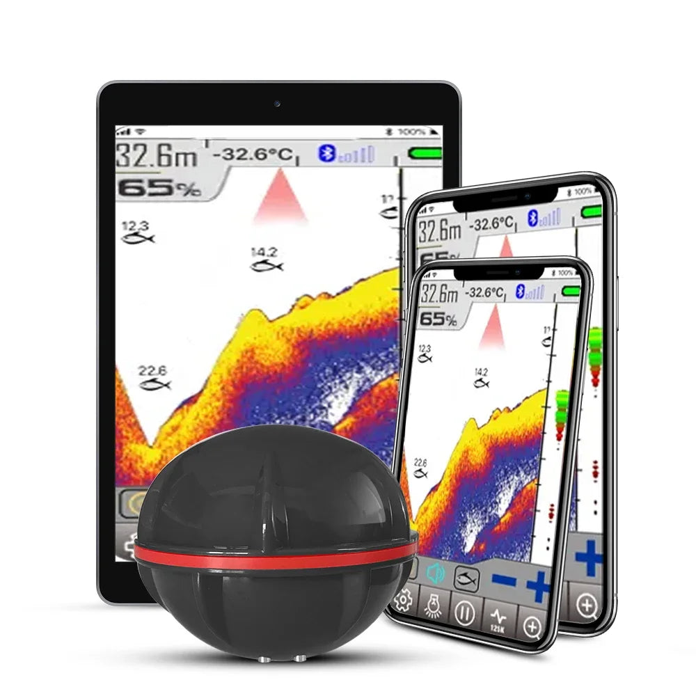 Smart Wireless Fishfinder with GPS for Lake and Sea Fishing