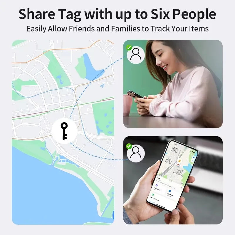 LISM Anti-Lose Tracker for Apple Airtag - Bluetooth Key Finder