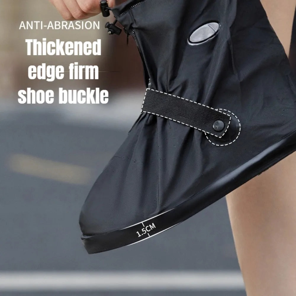 High Top Waterproof Overshoes - Anti-Slip Reusable PVC Covers