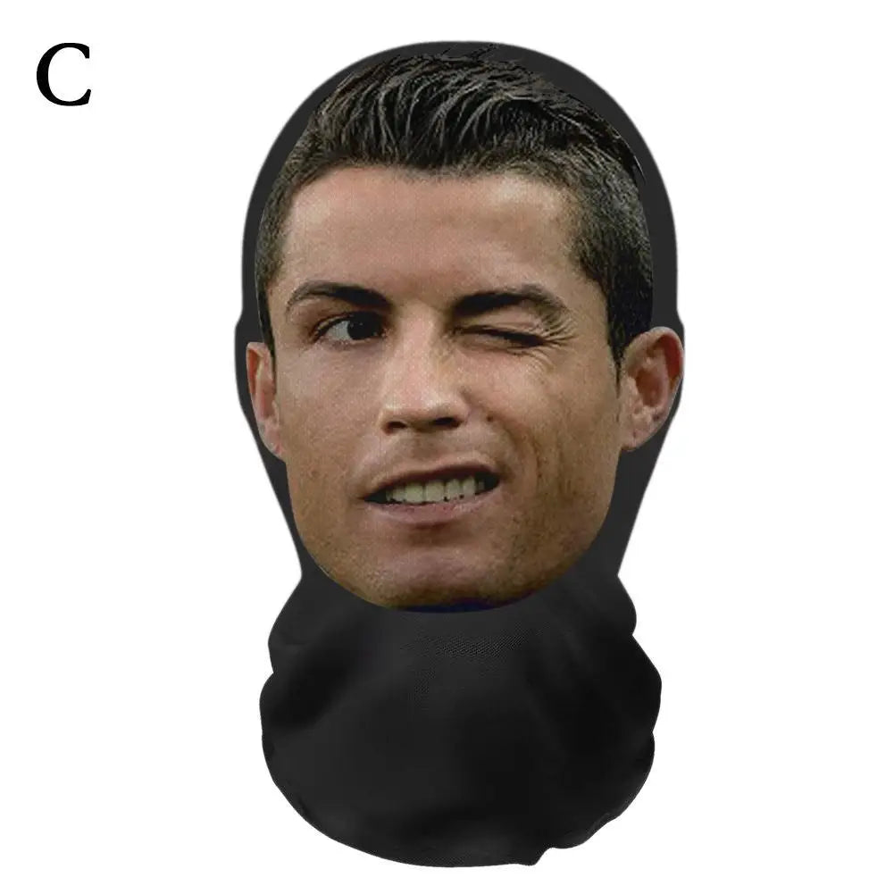 Funny 3D Printed Full Face Mask - Celebrity Costume Balaclava