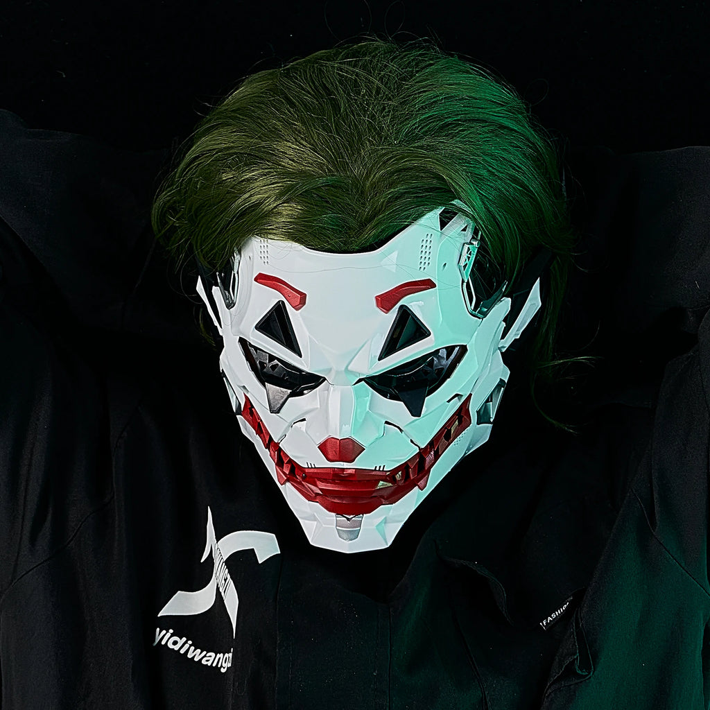 JAUPTO Futuristic Joker Mask - Perfect for Cosplay & Halloween