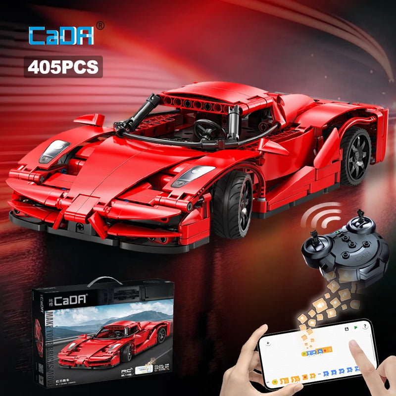 Cada 405pcs Remote Control Racing Car Building Blocks for Kids