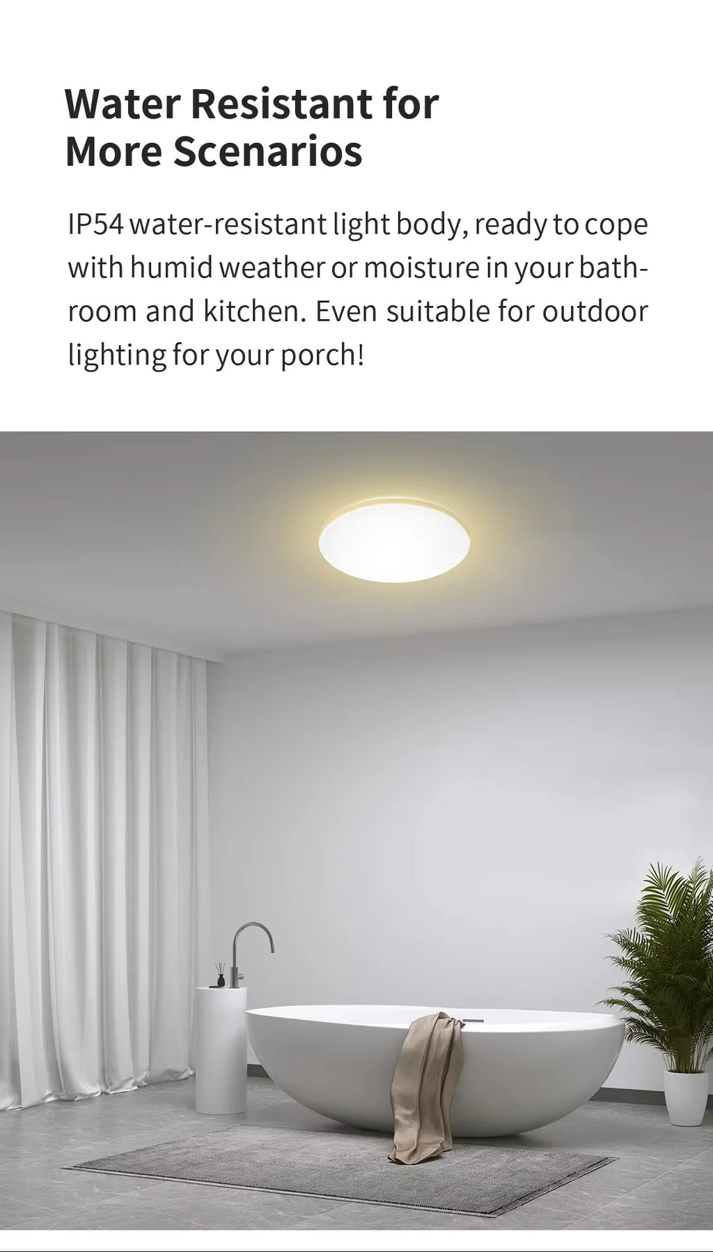 Yeelight Smart RGB Ceiling Light - Dimmable & Voice Control