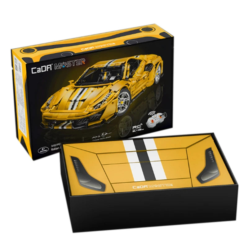 CaDA 3187PCS Remote Control Drift Racing Car Building Blocks Set