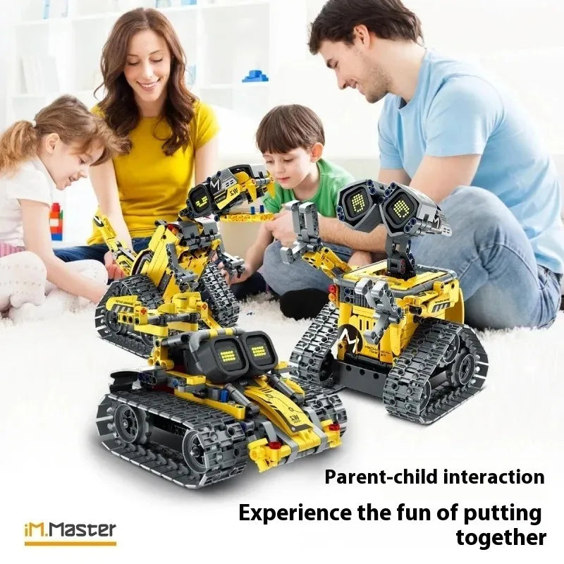 3-in-1 LED Robot Building Block Set for Kids - DIY Educational Toy