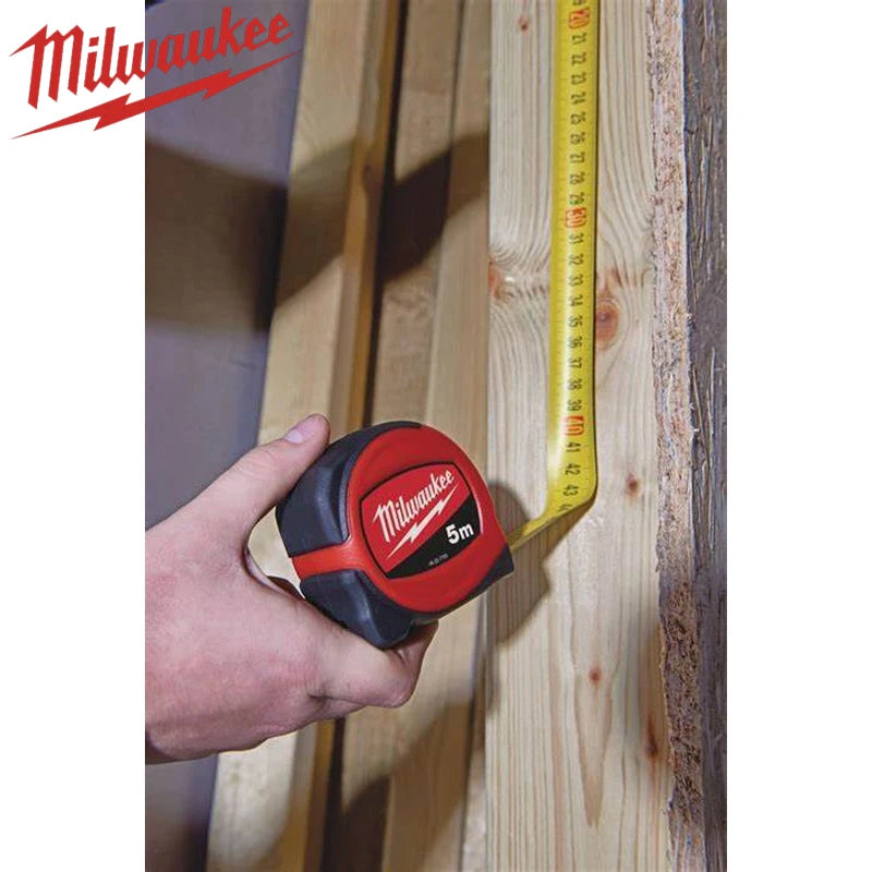 Milwaukee Slimline 5m & 8m Tape Measures - Durable & Compact Measuring Tool