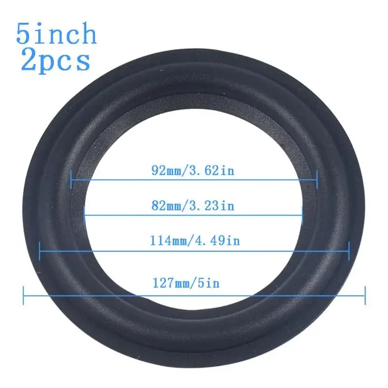 DIY Speaker Surround Repair Kit - 2pcs Rubber Edge Replacement