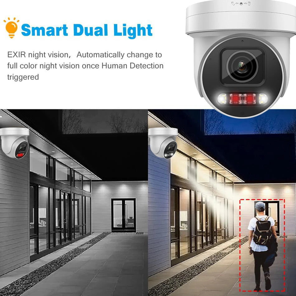 8MP ColorVu PTZ IP Camera with 5X Zoom & 2-Way Audio