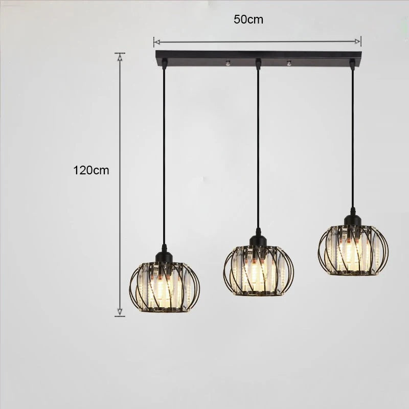 Luxury Crystal Chandelier - Modern LED Pendant Light for Dining Room