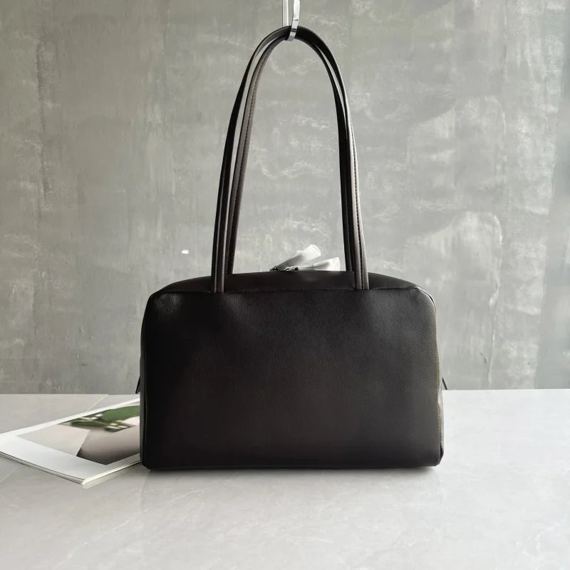 Trendy Sheepskin Leather Shoulder Bag - Versatile Underarm Crossbody