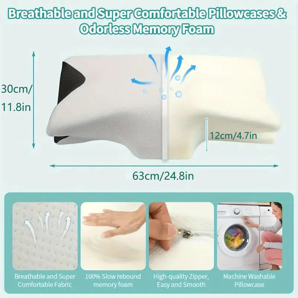 Ergonomic Memory Foam Neck Pillow for Superior Comfort and Support