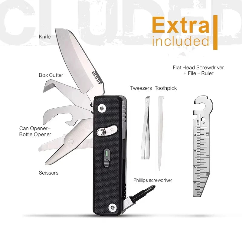 ROXON S504G Mini Multifunctional Outdoor Camping Multi Knife