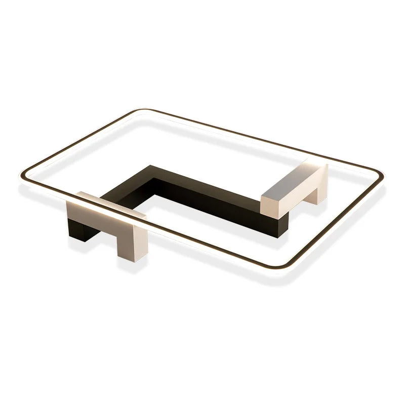 Modern Minimalist Square Ceiling Light | Dimmable 110W LED Fixture