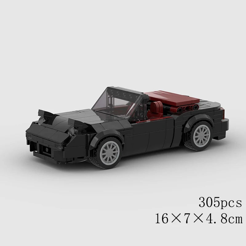 City Speed Convertible Racing Car Building Blocks - Ultimate DIY Model