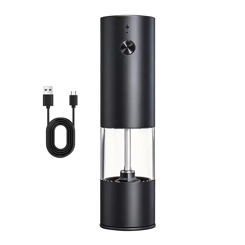 Mini USB Rechargeable Automatic Pepper Grinder - Adjustable Coarseness