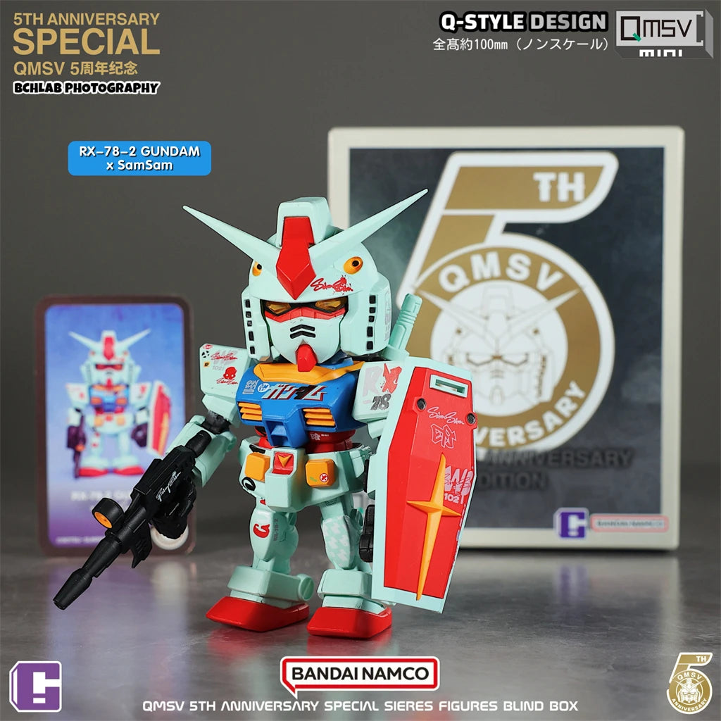 Bandai QMSV Mini5 5th Anniversary Artist Gundam Ornament Gift