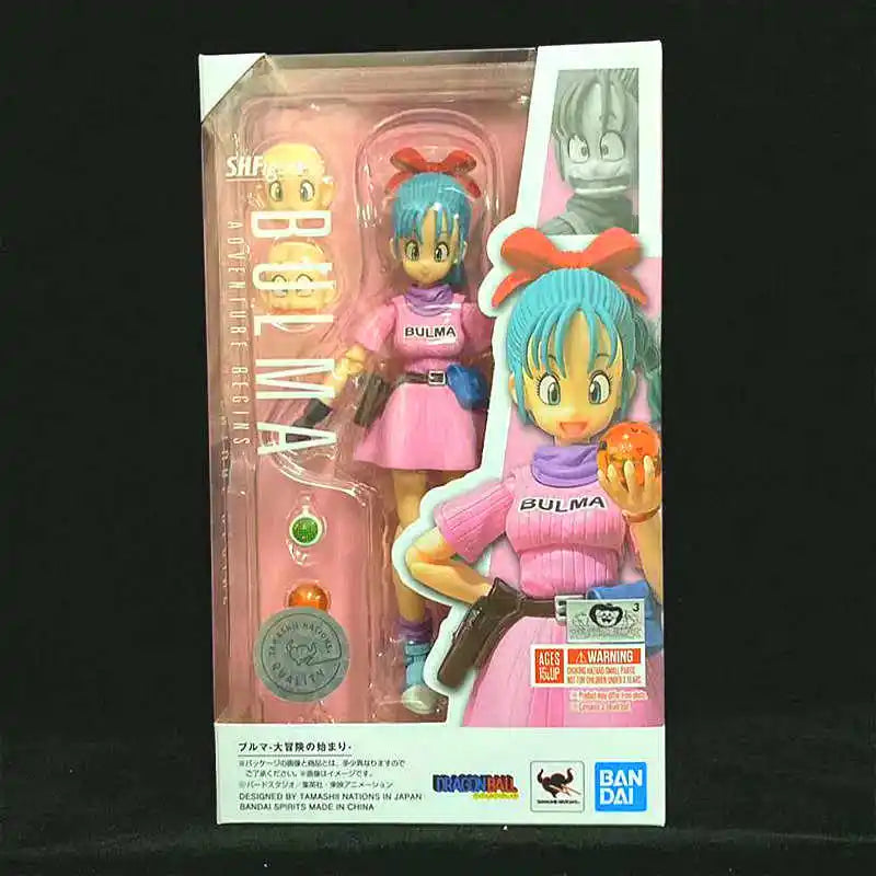 Bandai SHF Bulma Action Figure with Motorcycle - Dragon Ball Collectible