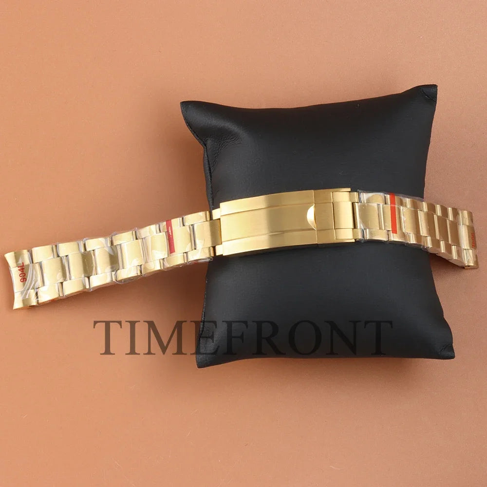 Stylish 20mm Stainless Steel Watchband - Rose Gold/Black/Gold