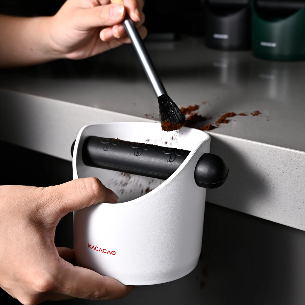 KACACAO Coffee Knock Box with Removable Waste Bin & Anti-Slip Pads