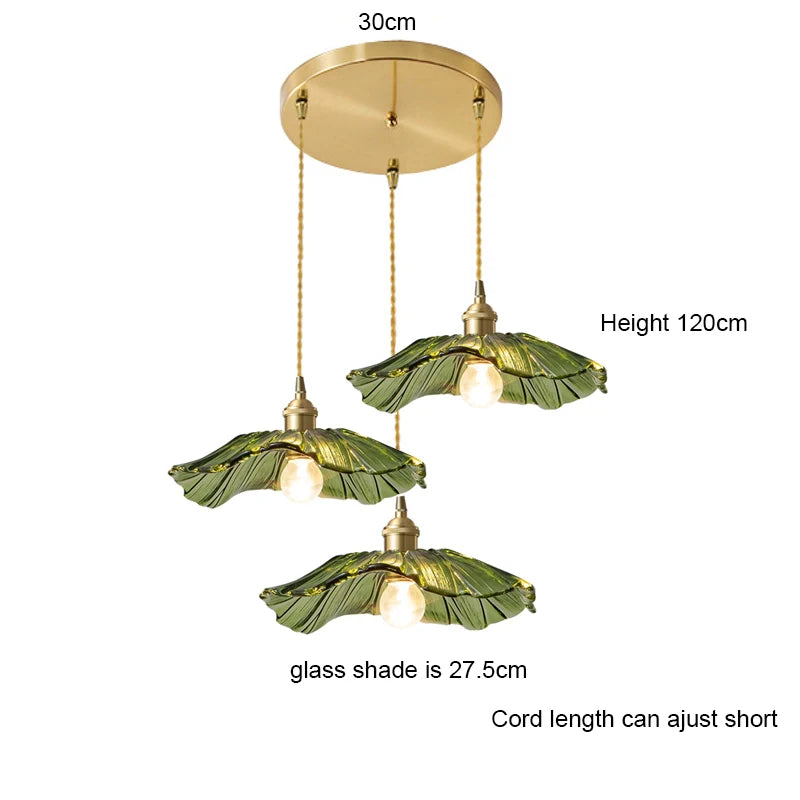 Luxury Lotus Pendant Chandelier for Coffee Shops & Restaurants