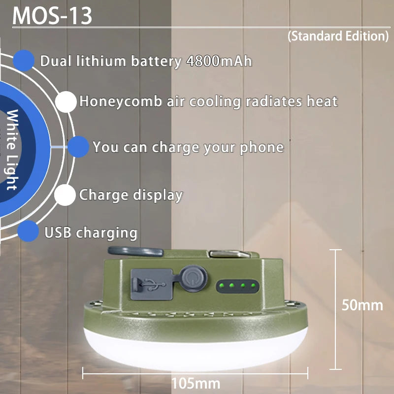 MOSLIGHTING Rechargeable LED Lantern - Ultimate Portable Camping Light