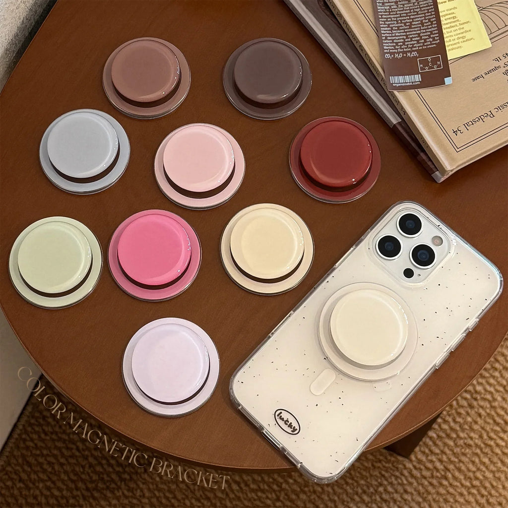 Magnetic Griptok Stand for iPhone - Stylish Solid Color Holder