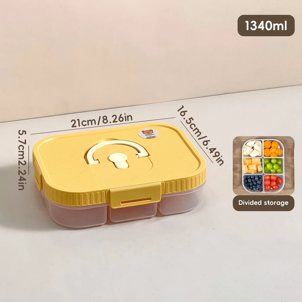 Divided Spice Storage Box - Moisture & Insect Proof Organizer