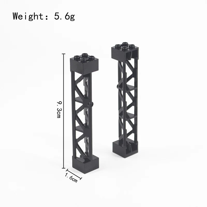 MOC City Train Tracks - Flexible Building Block Railway Set