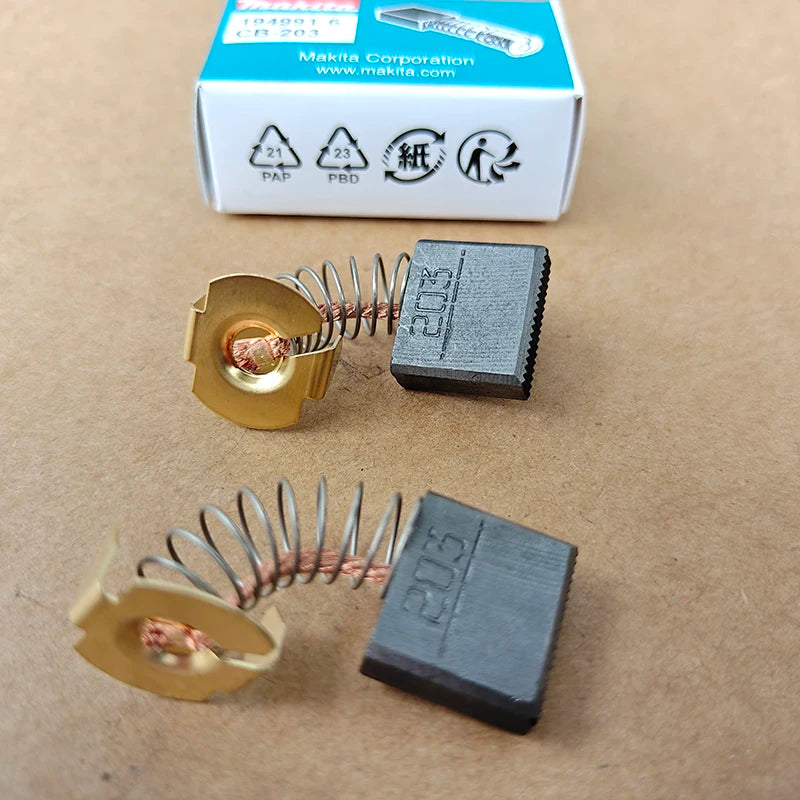 Makita CB-203 Carbon Motor Brushes Replacement Kit for Power Tools