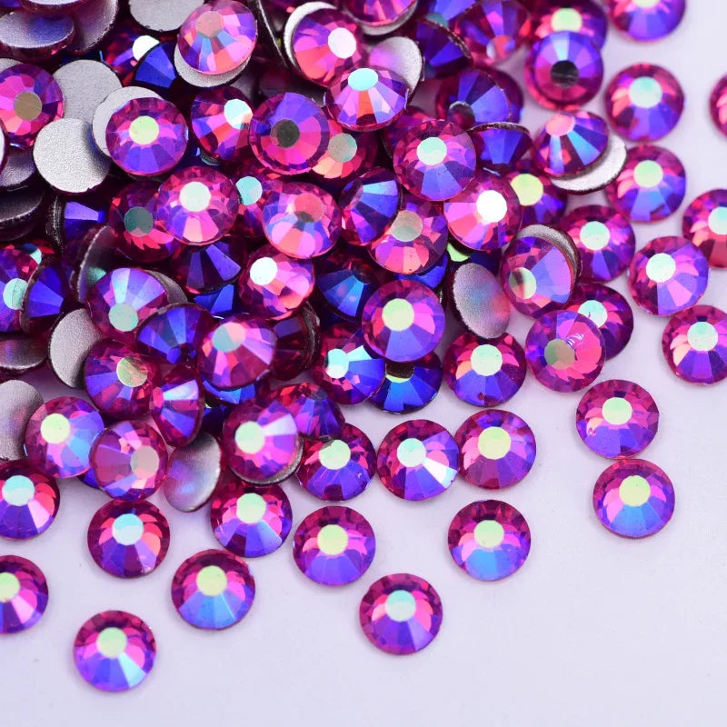 OLeeya Bulk Non-Hotfix Rhinestones for DIY Nail Art & Garments