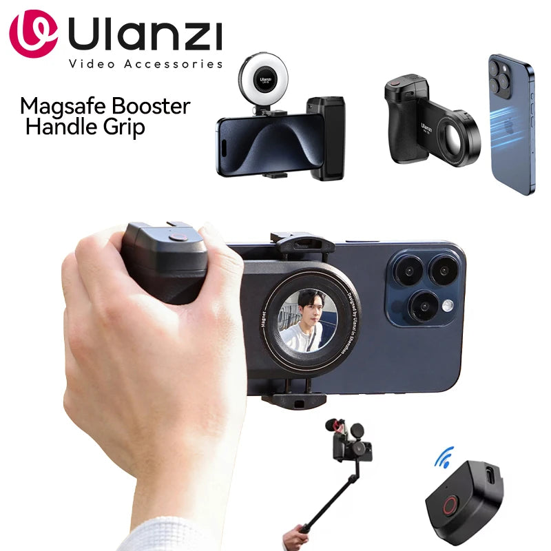 Ulanzi MA35 Selfie Phone Grip with Bluetooth Shutter & Stabilizer
