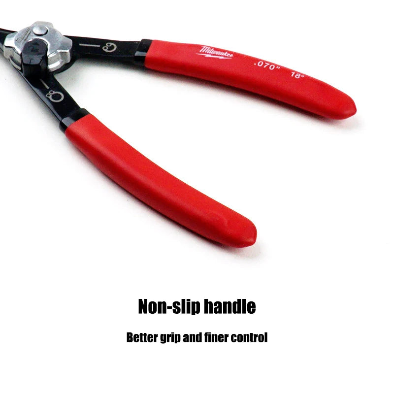 Milwaukee Convertible Snap Ring Pliers - 6-inch 90°/18° Precision Tool