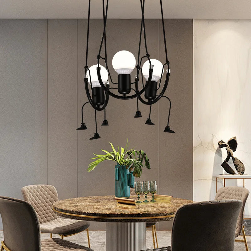 Modern Nordic Iron Art Pendant Lamp for Stylish Living Spaces