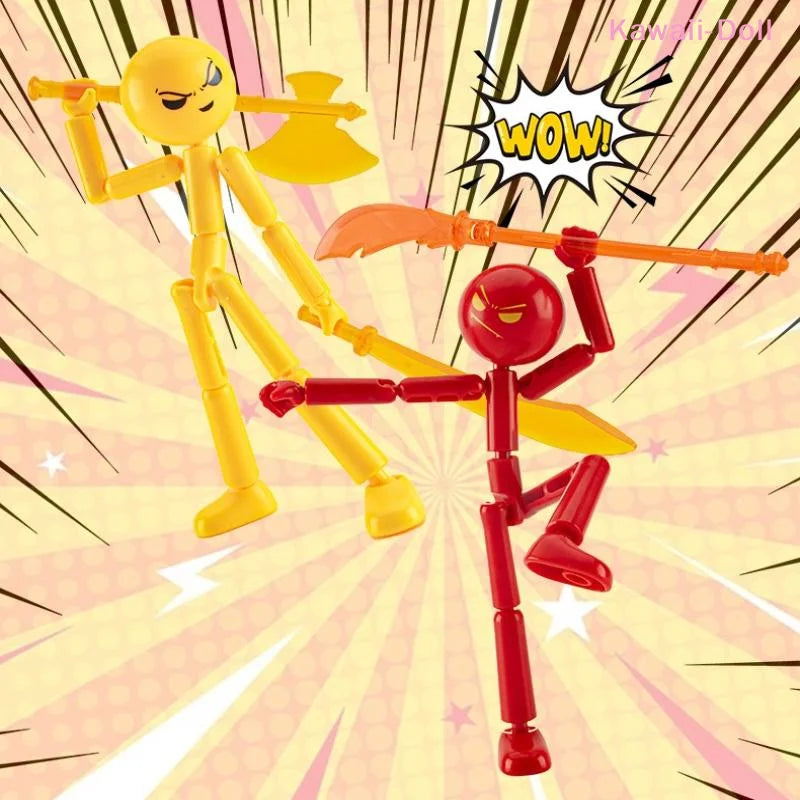 Movable 3D Printing Mannequin - Customizable Stickman Action Figure