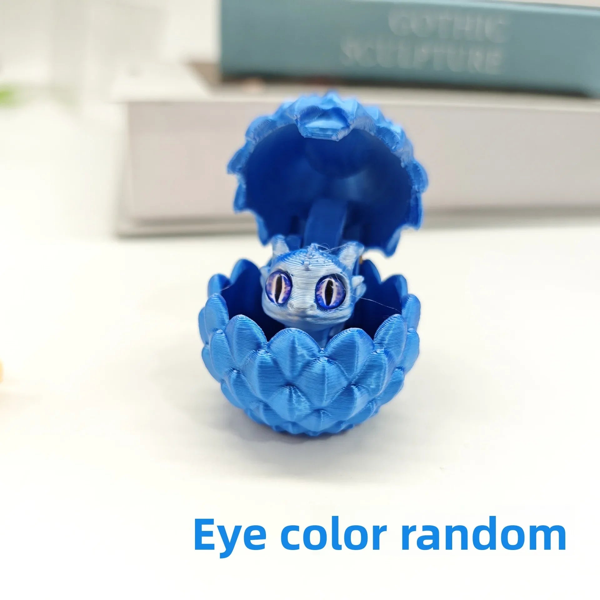 Artistic 3D Printed Dragon Egg Statue - Unique Home Decoration