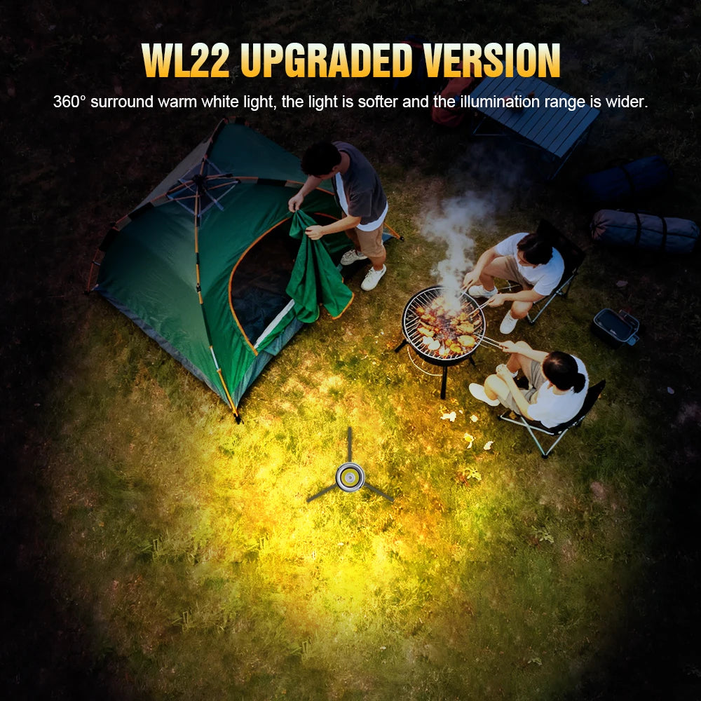 Trustfire WL22-PRO LED Rechargeable Flashlight & Lantern Tripod