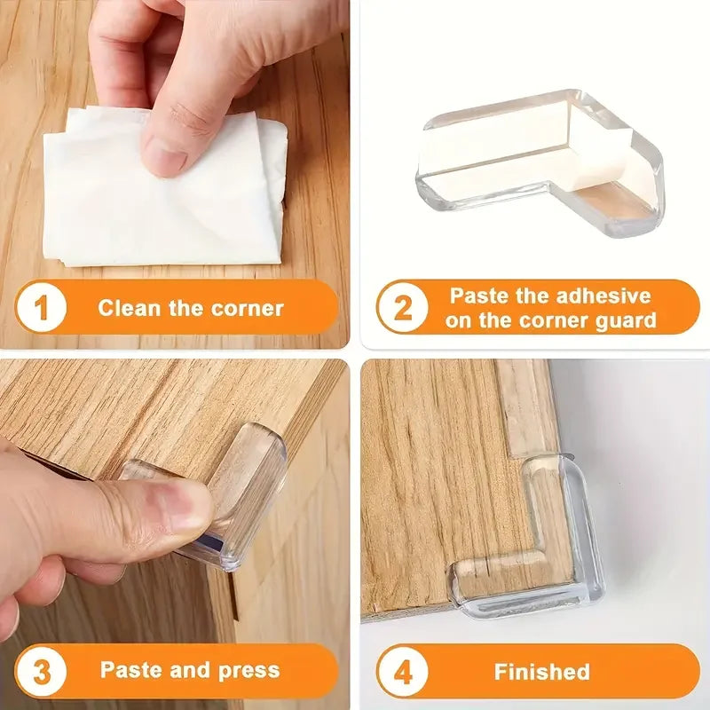 10 Premium Transparent Silicone Corner Protectors for Safe Home Edges